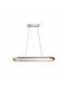 Lampa wisząca CAMELIA LED 60W owalna rose gold 3-stopniowy ściemniacz 100x120 cm