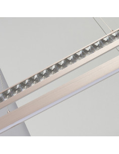 Lampa wisząca CAMELIA LED 60W owalna rose gold 3-stopniowy ściemniacz 100x120 cm 2