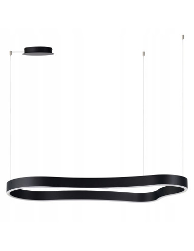 Lampa wisząca MIRABELLA 90 LED 48W z ściemniaczem matowa czerń 89,5 cm regulowana wysokość