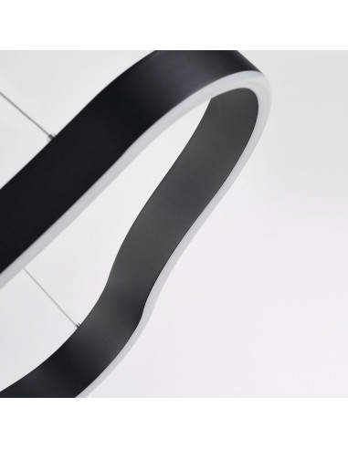 Lampa wisząca MIRABELLA 90 LED 48W z ściemniaczem matowa czerń 89,5 cm regulowana wysokość