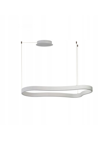 Lampa wisząca MIRABELLA LED 48W 3000K biały aluminium nieregularna regulowana 89,5 cm