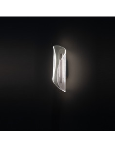 Lampa ścienna LED MANTA 33 cm czarna zintegrowane źródło ciepła 3000K, nowoczesna falista forma