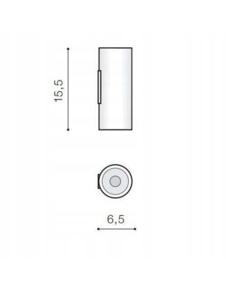 Kinkiet VELIA ROUND 2 czarny metalowy 2xGU10 15,5 cm nowoczesny do korytarza sypialni Azzardo