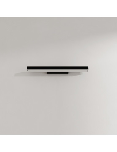 Nowoczesny czarny kinkiet LED z regulacją barwy światła 42 cm, IP44, 12W, elegancki do łazienki - Light Prestige