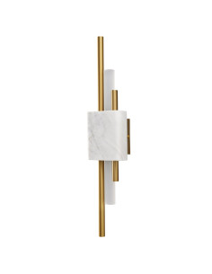 Kinkiet LED ELLIE 50 cm marmur biały z złotymi tubami — nowoczesny, ciepłe światło 3000K, Step into Design 2