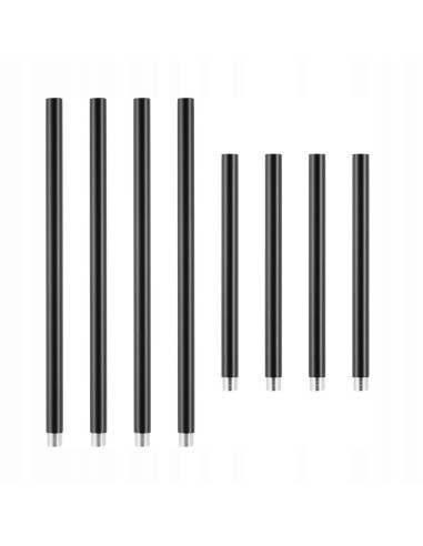 Nowoczesna lampa wisząca CLEX 6P LED 100 cm czarna matowa – 6 źródeł, ciepłe światło 3000K, do salonu i jadalni