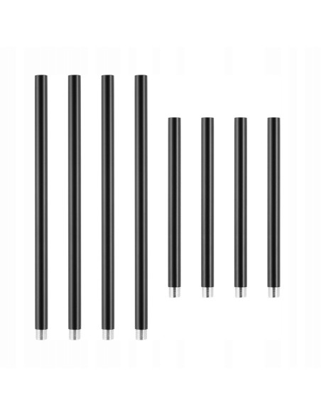 Nowoczesna lampa wisząca CLEX 6P LED 100 cm czarna matowa – 6 źródeł, ciepłe światło 3000K, do salonu i jadalni