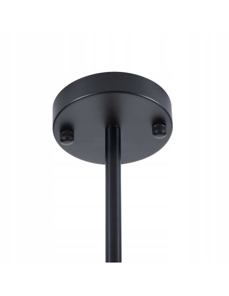 Nowoczesna lampa wisząca CLEX 6P LED 100 cm czarna matowa – 6 źródeł, ciepłe światło 3000K, do salonu i jadalni