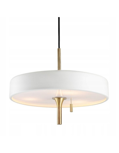 Step into Design Lampa wisząca ArtDeco 3xE14 biała ze złotymi akcentami 35 cm regulowana MP8872