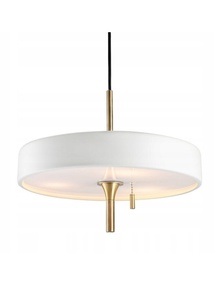 Step into Design Lampa wisząca ArtDeco 3xE14 biała ze złotymi akcentami 35 cm regulowana MP8872