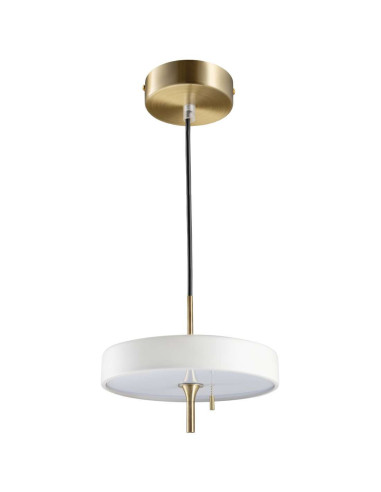 Step into Design Lampa wisząca ArtDeco 3xE14 biała ze złotymi akcentami 35 cm regulowana MP8872