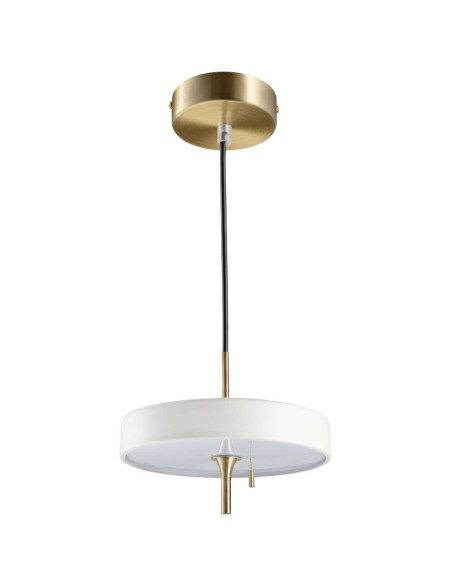 Step into Design Lampa wisząca ArtDeco 3xE14 biała ze złotymi akcentami 35 cm regulowana MP8872