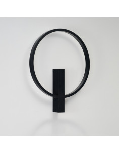 Kinkiet ARTE WALL LED 25W CCT czarny — regulacja barwy, okrągły design 48x40 cm 2