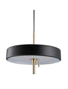 Lampa wisząca Step Into Design ARTDECO 12-punktowa E14 czarno-złota Ø35 cm MP8872