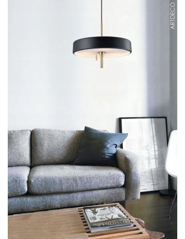 Lampa wisząca Step Into Design ARTDECO 12-punktowa E14 czarno-złota Ø35 cm MP8872