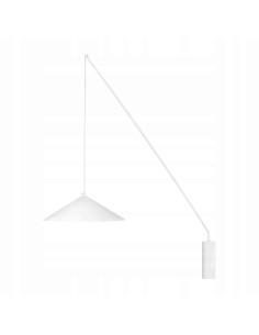 Kinkiet ścienny SWING biały 140 cm regulowany ramieniem E27 skandynawski do sypialni i salonu, metalowy, matowy finish 2