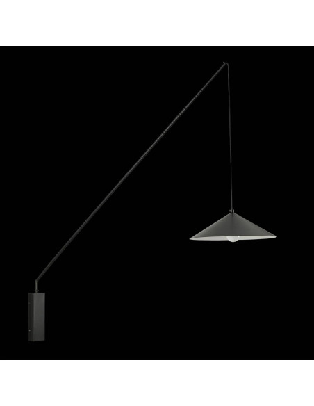 Kinkiet ścienny SWING z wysięgnikiem 140 cm czarny E27 loft do czytania nad łóżko