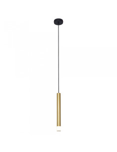 Zuma Line VELIC Lampa wisząca 1-punktowa G9 5W złota cylindryczna 120 cm