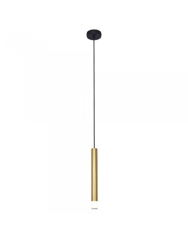 Zuma Line VELIC Lampa wisząca 1-punktowa G9 5W złota cylindryczna 120 cm