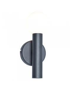 Lampa ścienna FREYA Zuma Line czarna G9 5W szklany klosz kula 22,5 cm