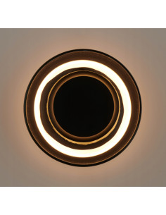 Kinkiet ścienny DONUT LED 6W dymiony szkło czarny elegancki 3000K 480 lm IP20 2