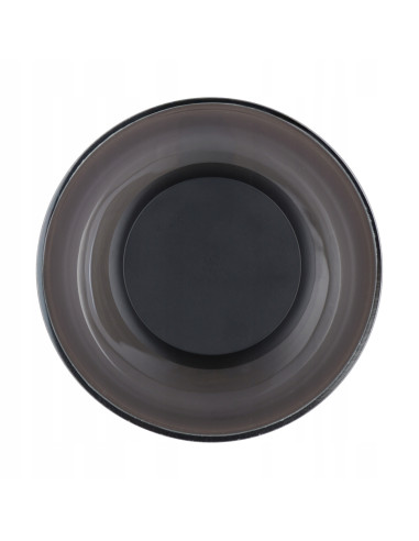 Kinkiet ścienny DONUT LED 6W dymiony szkło czarny elegancki 3000K 480 lm IP20