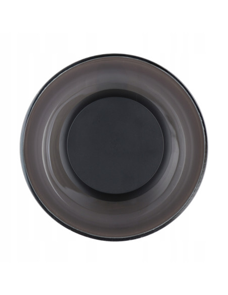 Kinkiet ścienny DONUT LED 6W dymiony szkło czarny elegancki 3000K 480 lm IP20