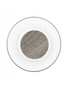 Kinkiet DONUT 18 cm LED z drewnianym akcentem orzechowym — szkło transparentne, ciepłe 3000K, IP20 2