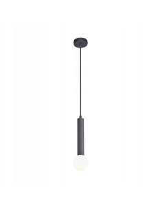 Zuma Line FREYA — wisząca lampa nad wyspę/bo bar szklana kula G9 czarna 150 cm