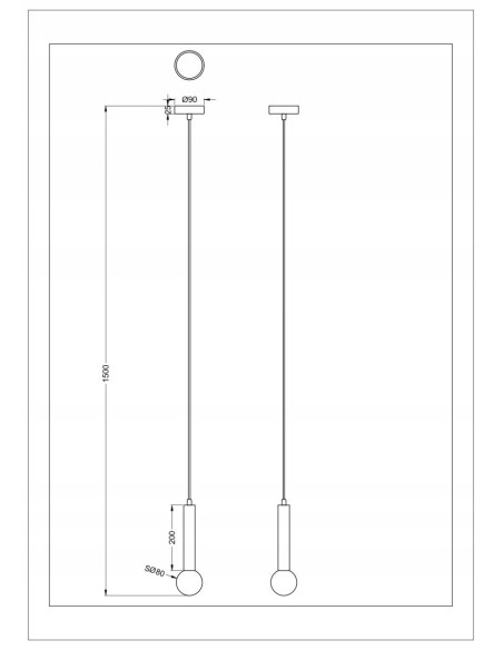 Złota lampa wisząca FREYA z mlecznym kulistym kloszem G9, slim 150 cm, styl glamour