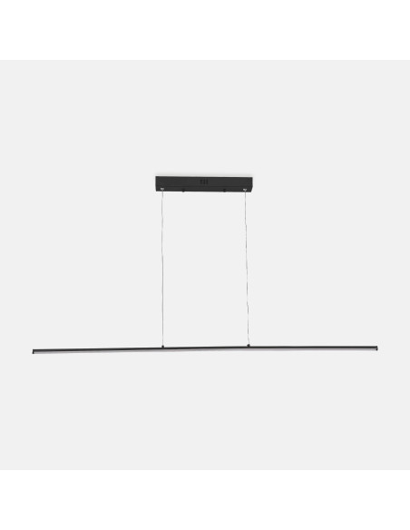Lampa wisząca LED ESERO Zuma Line czarna 120 cm — listwa nad wyspę 20W 1400 lm, złote detale