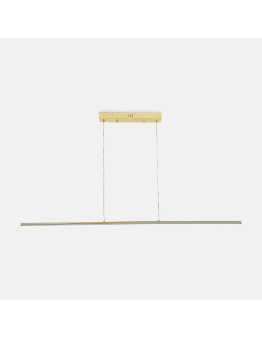 Złota lampa liniowa wisząca ESERO LED 120 cm 20W 1800 lm IP20 – nad stół konferencyjny i wyspę kuchenną