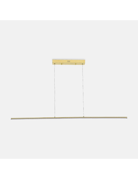 Złota lampa liniowa wisząca ESERO LED 120 cm 20W 1800 lm IP20 – nad stół konferencyjny i wyspę kuchenną