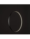 Nowodvorski Circolo 10860 — czarna minimalistyczna lampa sufitowa LED Ø45 cm, regulowane zawieszenie 140 cm