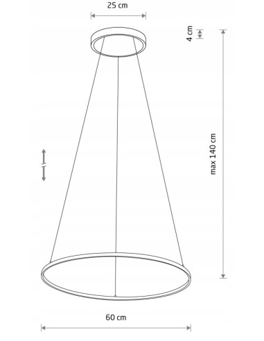 Nowodvorski CIRCOLO LED 11604 – nowoczesna lampa sufitowa biały krąg 21W 3000K 660lm Ø60/45/30 cm