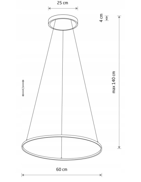 Nowodvorski CIRCOLO LED 11604 – nowoczesna lampa sufitowa biały krąg 21W 3000K 660lm Ø60/45/30 cm