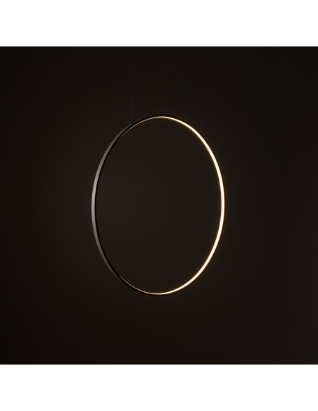 Nowodvorski CIRCOLO 11401 – oliwkowa minimalistyczna lampa sufitowa LED 21W, 3000K, 125 cm, Modern