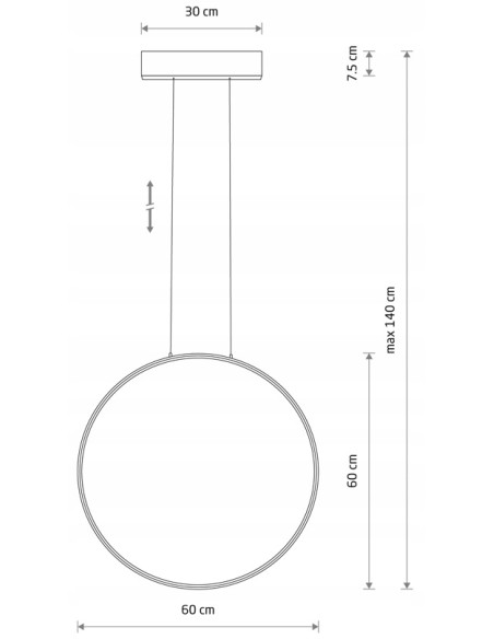 Nowodvorski CIRCOLO 11401 – oliwkowa minimalistyczna lampa sufitowa LED 21W, 3000K, 125 cm, Modern