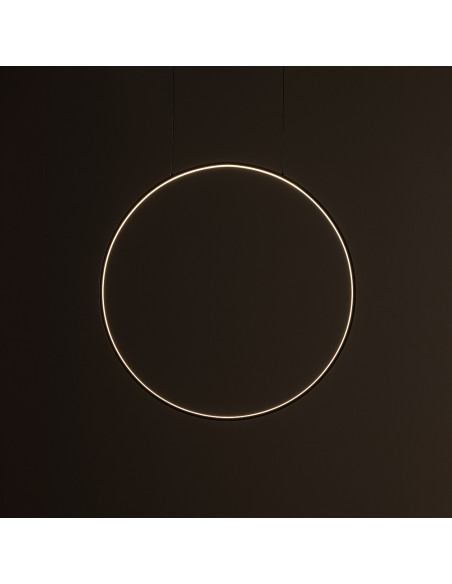 Nowodvorski CIRCOLO 11401 – oliwkowa minimalistyczna lampa sufitowa LED 21W, 3000K, 125 cm, Modern