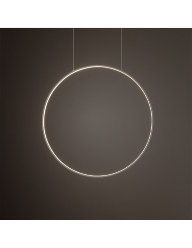 Nowodvorski CIRCOLO LED 11605 – lampa wisząca 60 cm, biały/oliwkowy, zintegrowane LED 21W 3000K, modern