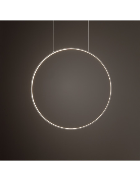 Nowodvorski CIRCOLO LED 11605 – lampa wisząca 60 cm, biały/oliwkowy, zintegrowane LED 21W 3000K, modern