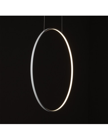 Nowodvorski CIRCOLO LED 11605 – lampa wisząca 60 cm, biały/oliwkowy, zintegrowane LED 21W 3000K, modern