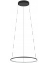 Nowodvorski CIRCOLO 10863 — czarna podwieszana obręcz LED 45 cm, 18W, 4000K, modern