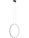 Nowodvorski Circolo 10811 – Czarna lampa wisząca LED 60 cm, regulowana wysokość, neutralna biel 4000K