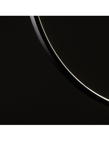 Nowodvorski Circolo 11647 — czarna lampa wisząca LED, podwójne koła, 67W, 3000K, nowoczesna