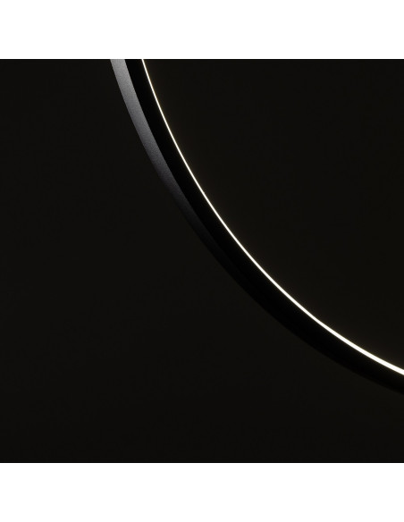 Nowodvorski Circolo 11647 — czarna lampa wisząca LED, podwójne koła, 67W, 3000K, nowoczesna