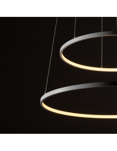 Nowodvorski Circolo 11646 — Biała lampa wisząca LED 2-kołowa, 3700 lm, nowoczesna, aluminium, 3000K