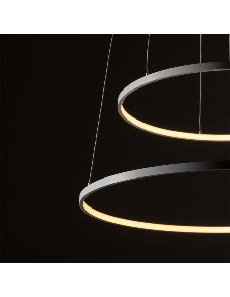 Nowodvorski Circolo 11646 — Biała lampa wisząca LED 2-kołowa, 3700 lm, nowoczesna, aluminium, 3000K