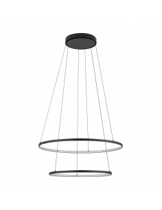 Nowodvorski Circolo 10864 — Czarna lampa wisząca LED 1300 lm, okrągła 60 cm, nowoczesny design do salonu i biura 2