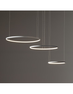 Nowodvorski Circolo 11649 — biała lampa sufitowa LED 3 pierścienie loft 85W 4600 lm, regulowana wysokość